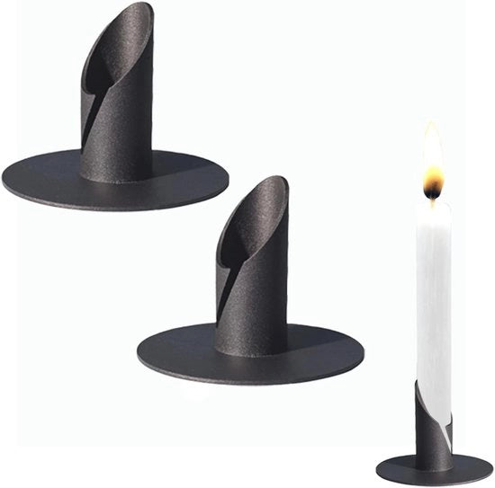 Set di Candelabri in Nero - Decorazione da Cucina per Salotto e Soggiorno
