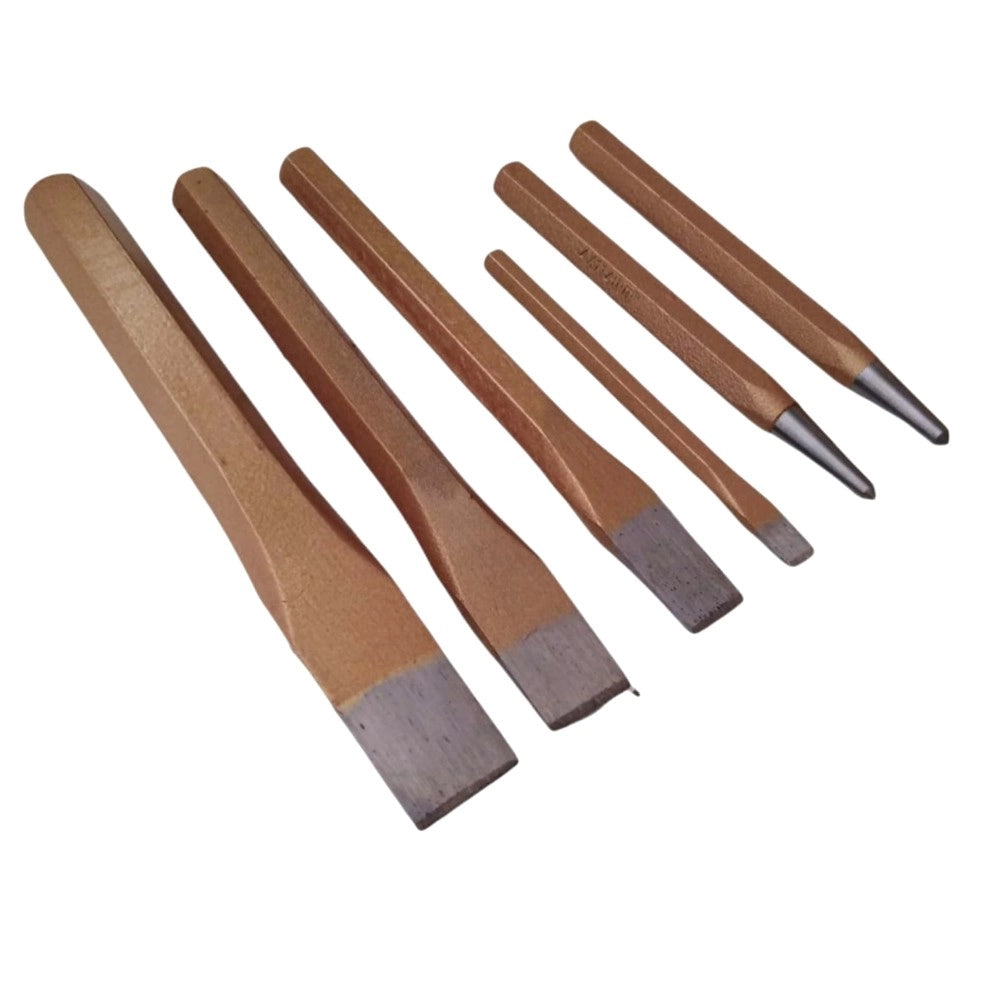 SET 14 SCALPELLI CACCIASPINE SCALPELLO PUNZONI BULINO PIATTI PUNTE ACCIAIO