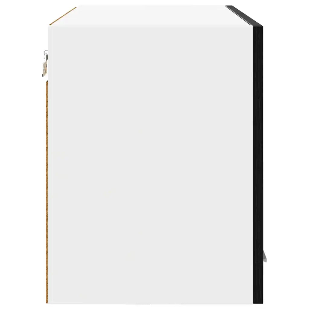 Armadio pensile con porta 2 pcs Rovere Nero 60 x 31 x 40 cm