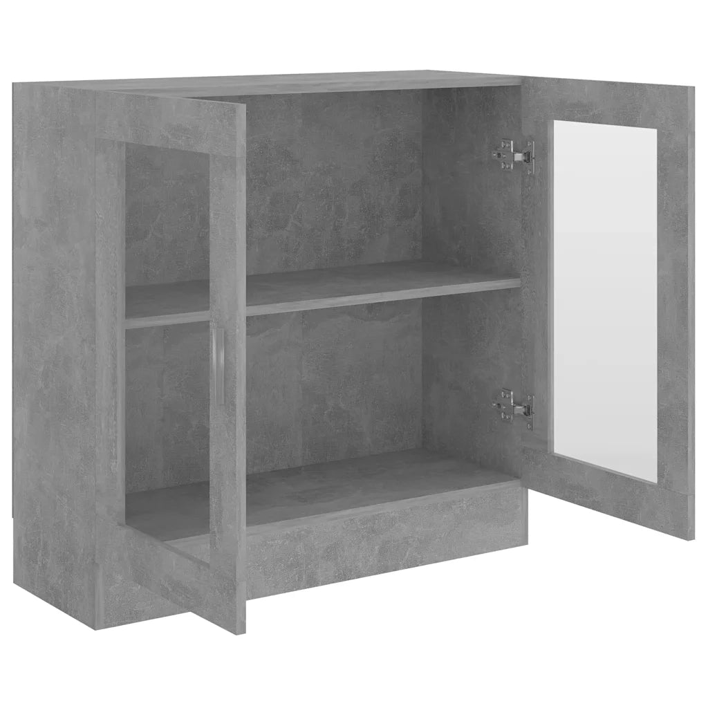 Armadietto Vetrina Grigio Cemento 82,5x30,5x80 cm Multistrato CFW6093427
