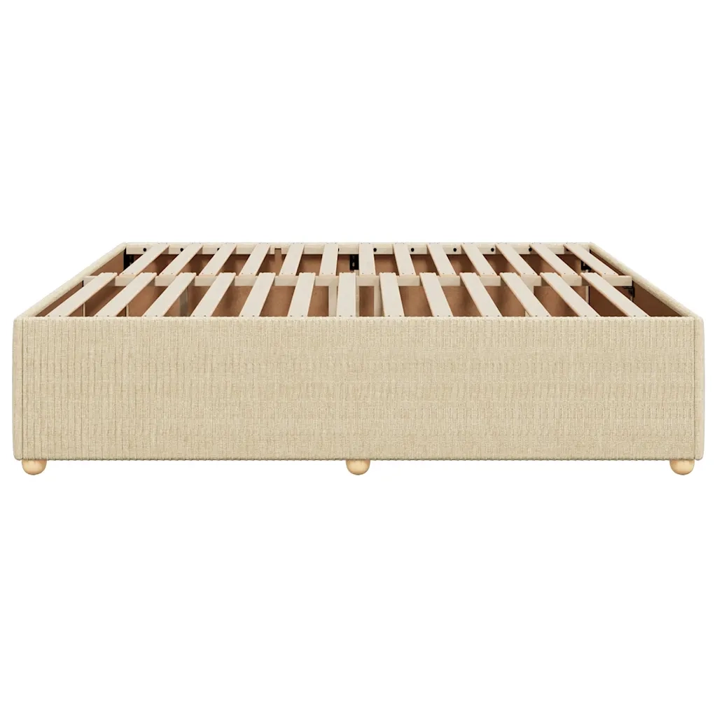 Giroletto senza Materasso Crema 200x200 cm in Tessuto 3284968
