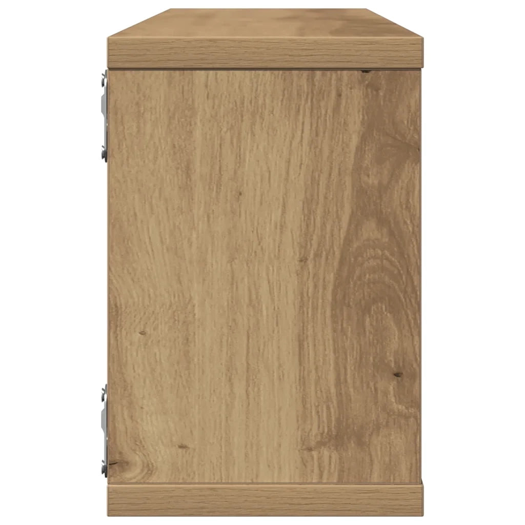 Mensole Parete a Cubo 4 pz Artigianale 30x15x30 cm Truciolato 856590