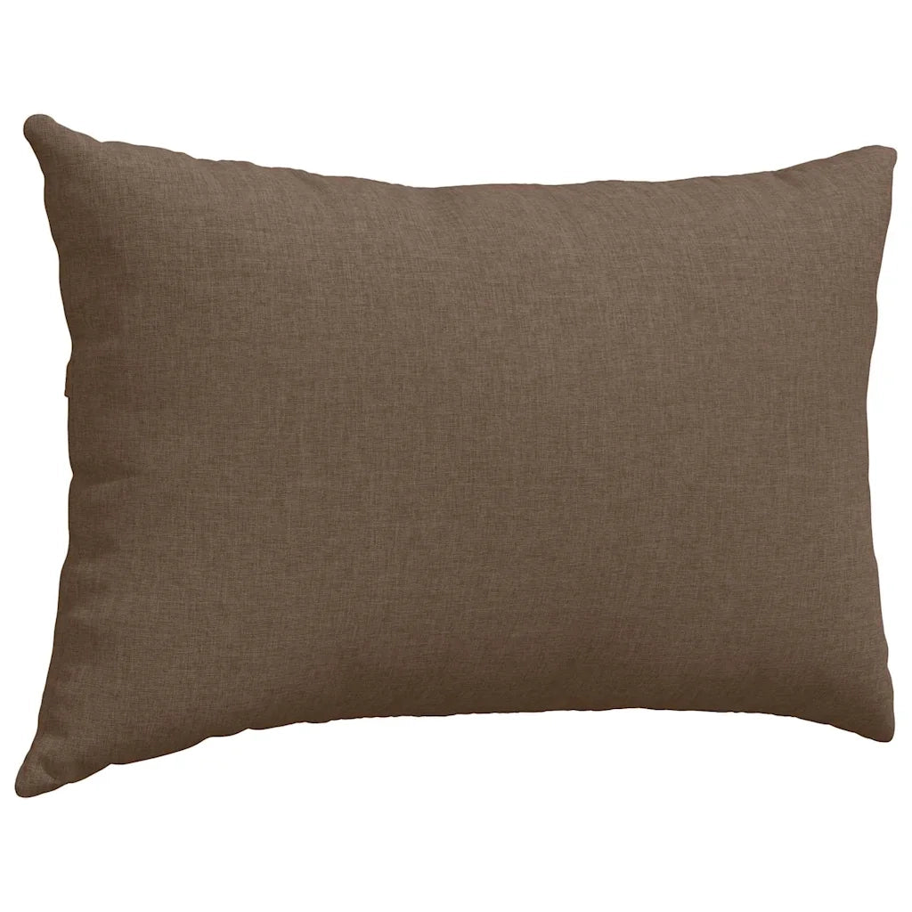 Cuscini da Divano 2 pcs Marrone 60 x 40 cm Tessuto