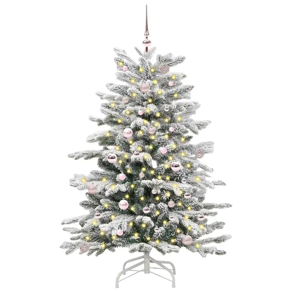 Albero di Natale | Decorazioni natalizie Artificiale con Rami Pieghevoli Bianco 150 cm
