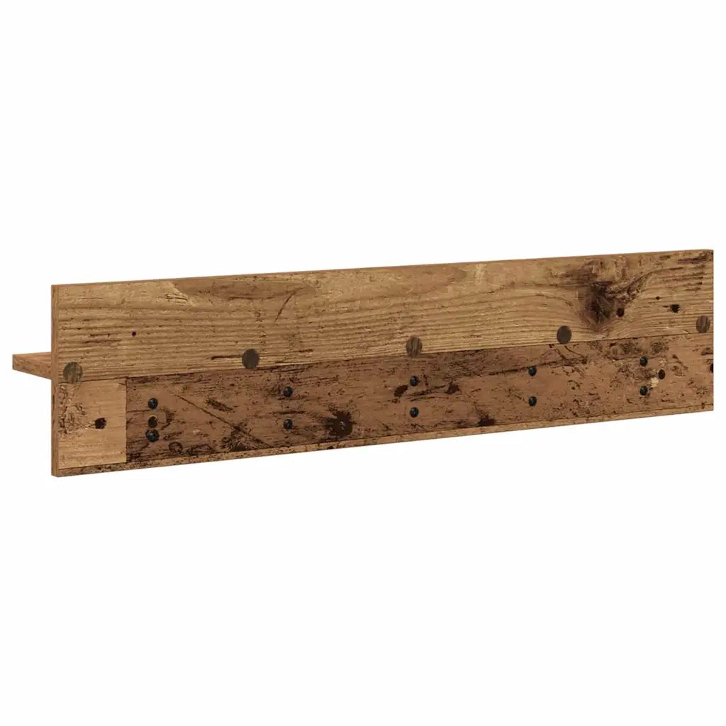 vidaXL Appendiabiti a muro Legno vecchio 80 x 10.5 x 18 cm