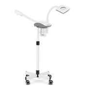 Vaporizzatore con lampada d'ingrandimento e funzione aromaterapia 750 + 9,5 watt 700 ml acciaio inox gomma plastica bianca 14_0010191