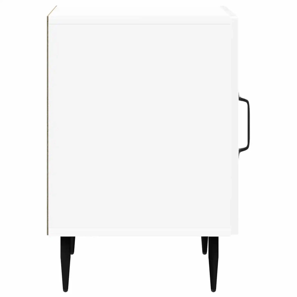 Armadio da Notte 2 pcs Bianco Lucido 43 x 34,5 x 50 cm 894804
