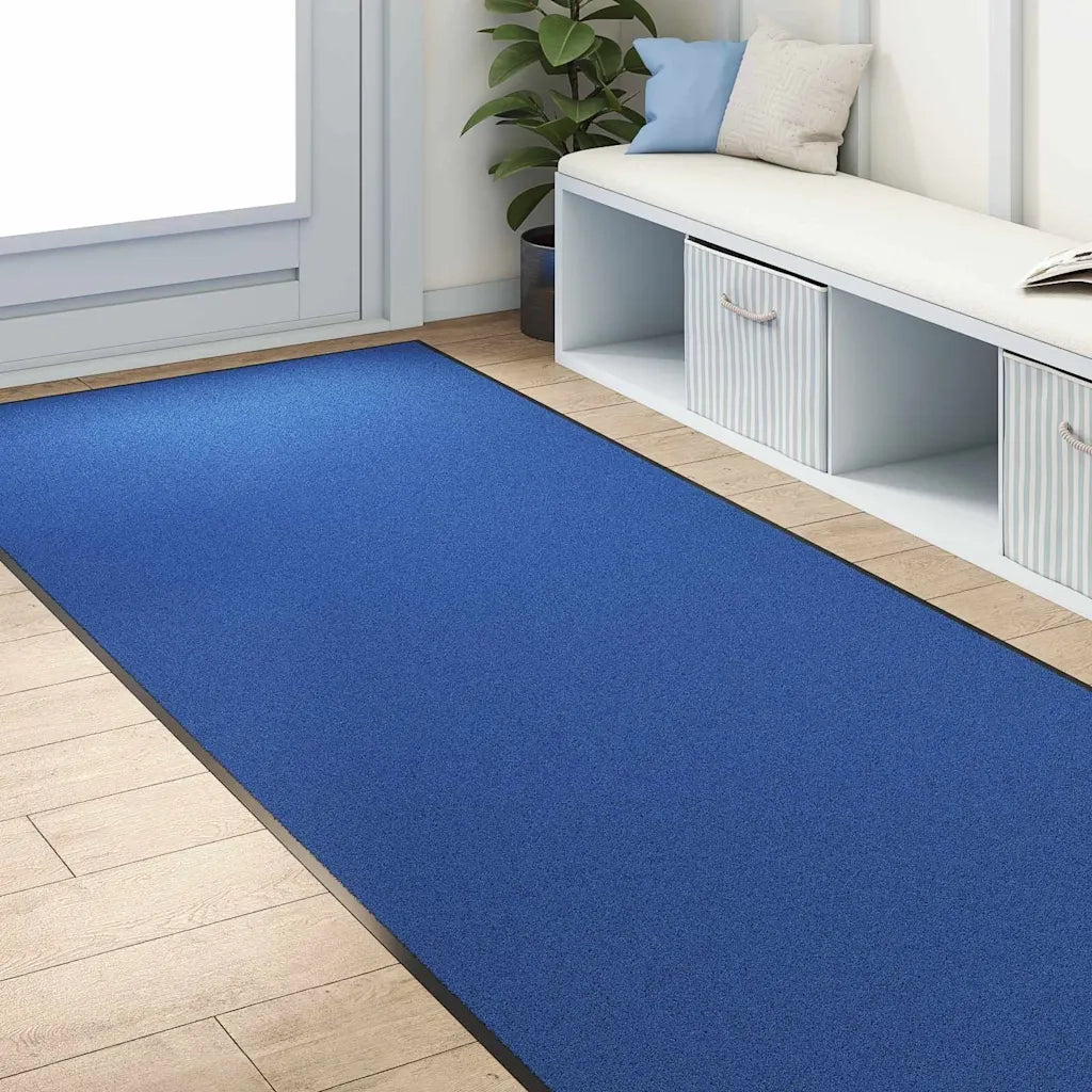 Tappetino Blu e Nero 120 x 300 cm 100% Poliammide 4100738