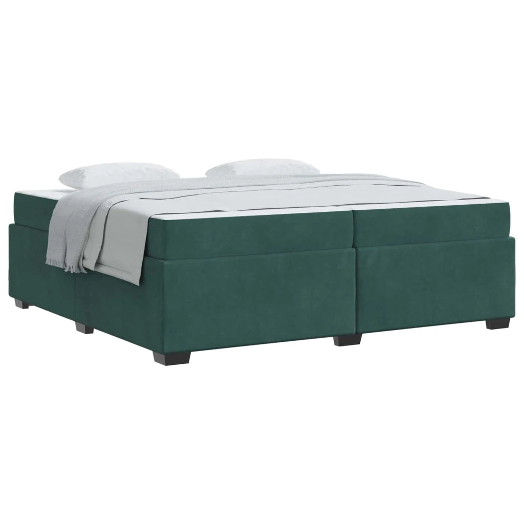 Struttura del letto Verde Scuro 200 x 200 cm Tessuto 3399311