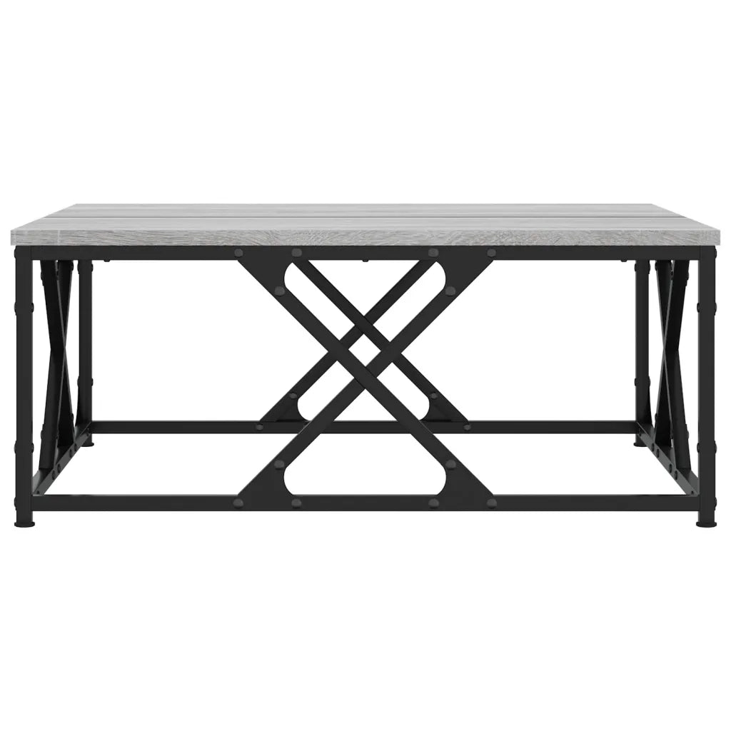 Tavolino da Salotto-Tavolino da soggiorno-Tavolo Grigio Sonoma 70x70x30 cm Legno Multistrato