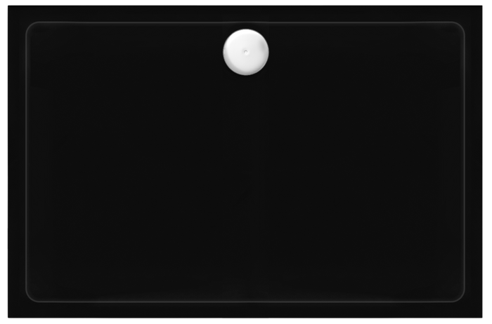 Piatto Doccia Acrilico Rea Savoy Black 80x100