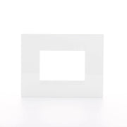 GW16403Tb Placca Geo 3 Moduli Bianco Latte