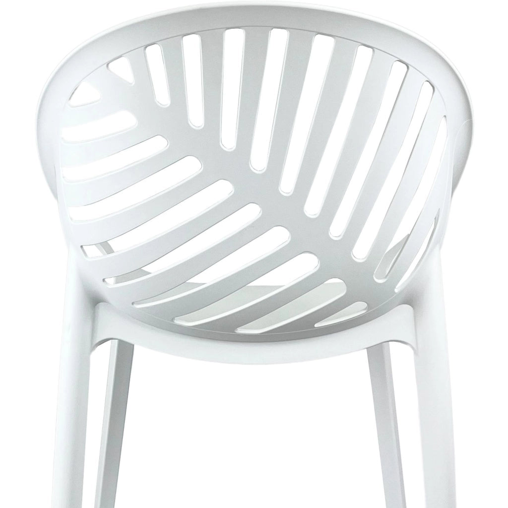 Marvin Sedia In Polipropilene Sierra Poltrona Da Interno Esterno Giardino Impilabile Design Moderno Natur Bianco/4 Sedie