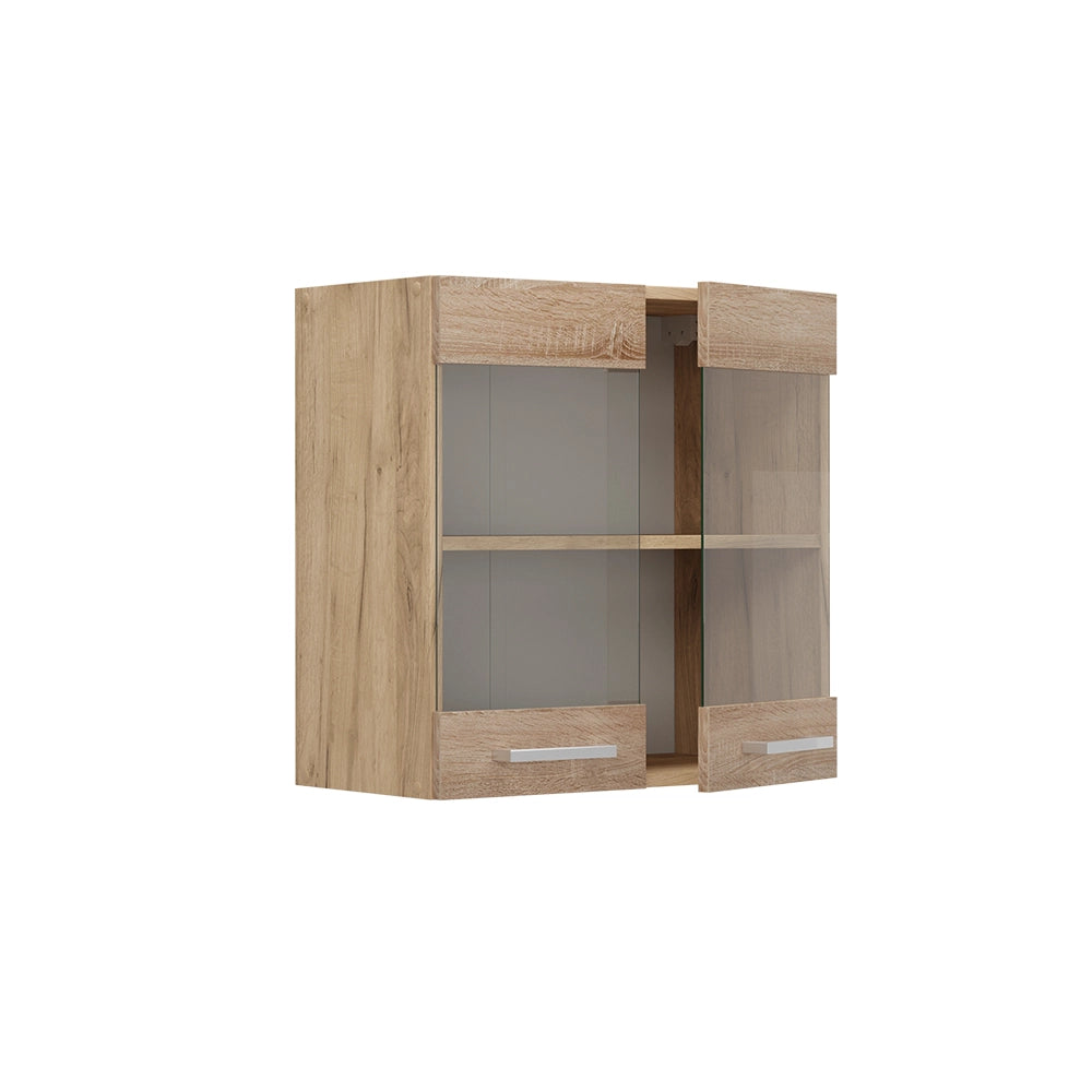 Vicco Mobile da cucina in vetro Sonoma 60 cm