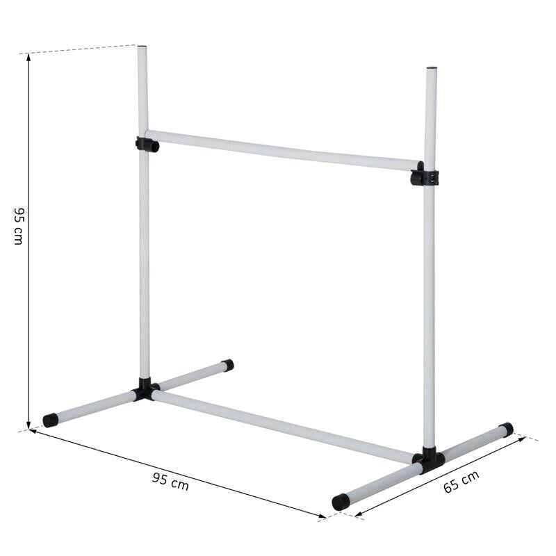 SET 4 OSTACOLI AGILITY DOG PER ADDESTRAMENTO CANI CON SACCA DI TRASPORTO
