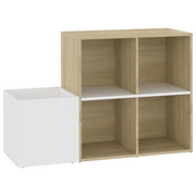 Scarpiera | Mobile per scarpe Ingresso Bianco Rovere Sonoma 105x35,5x70 Multistrato