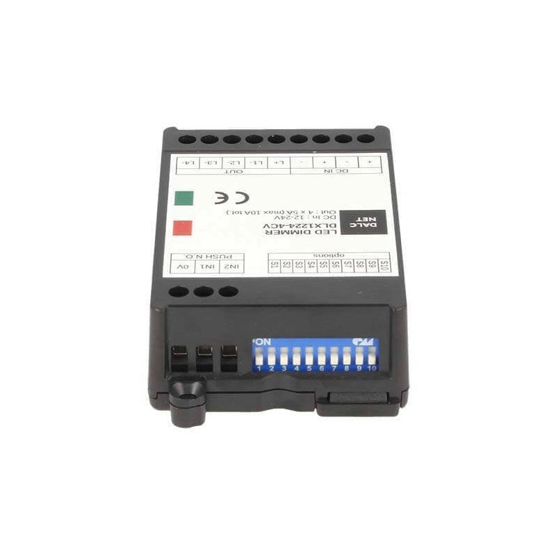 DLX1224-4CV Led Dimmer 4 canali CCT RGB RGBW 2 Pulsanti NO