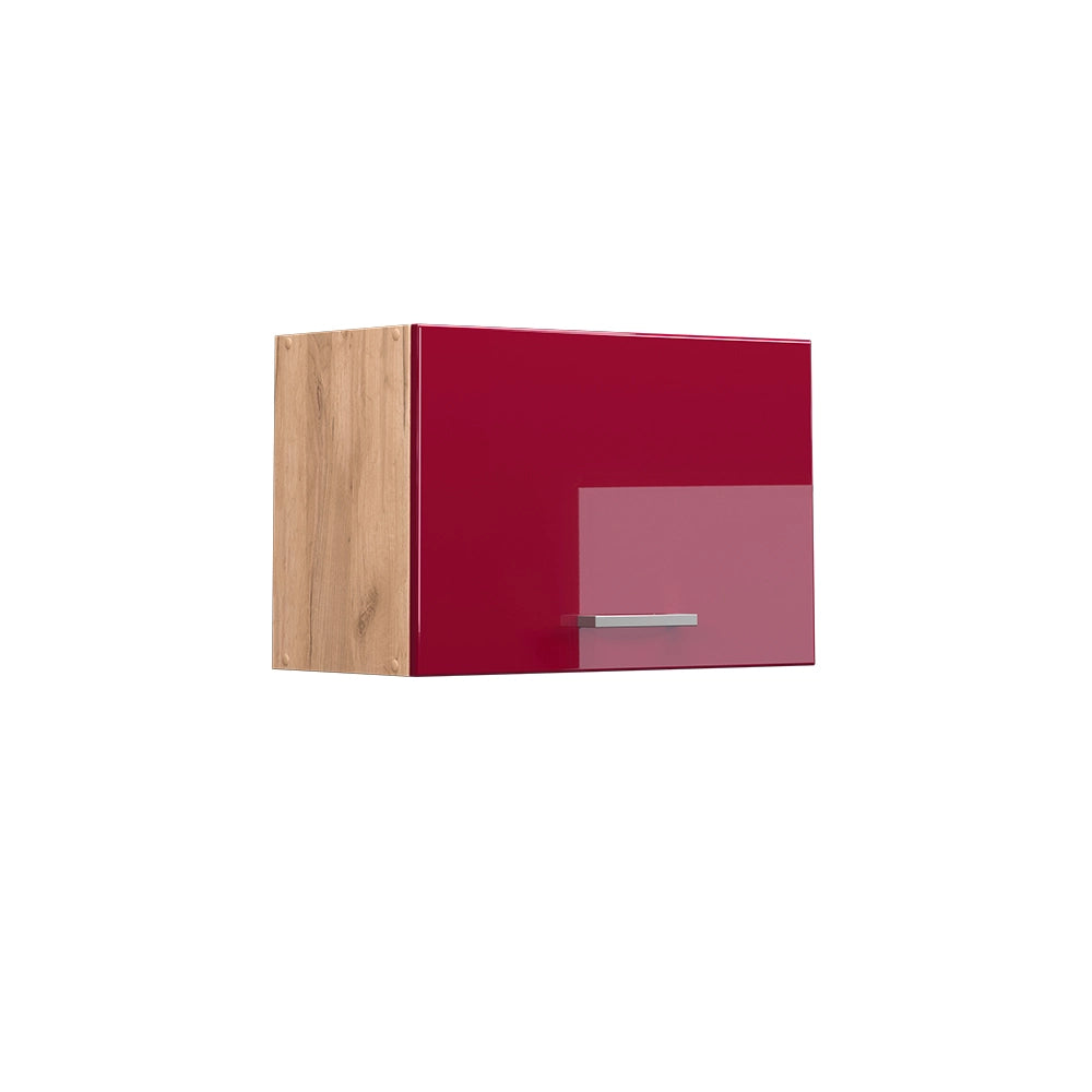 Vicco Pensile da cucina Rosso lucido 60 cm Piatto