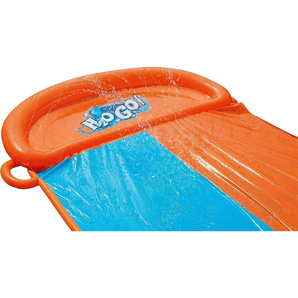 Trade Shop - Scivolo Doppio Acquascivolo Giochi Giardino Gonfiabili Con Spruzzi 488 Cm 52328 -
