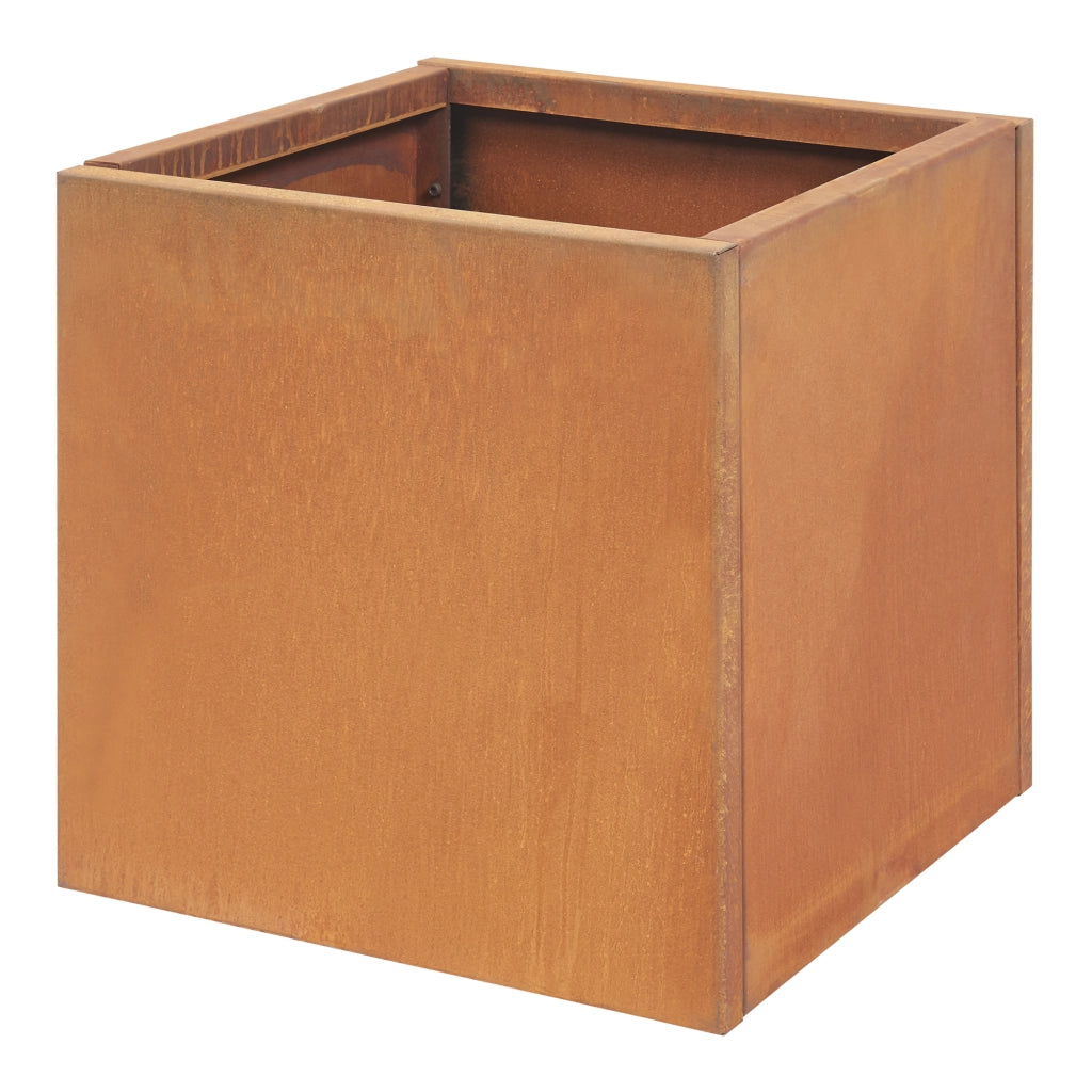 Fioriera Vaargel in Acciaio Corten Portafiori 50x50x50 cm - Marrone Ossidato casa.pro