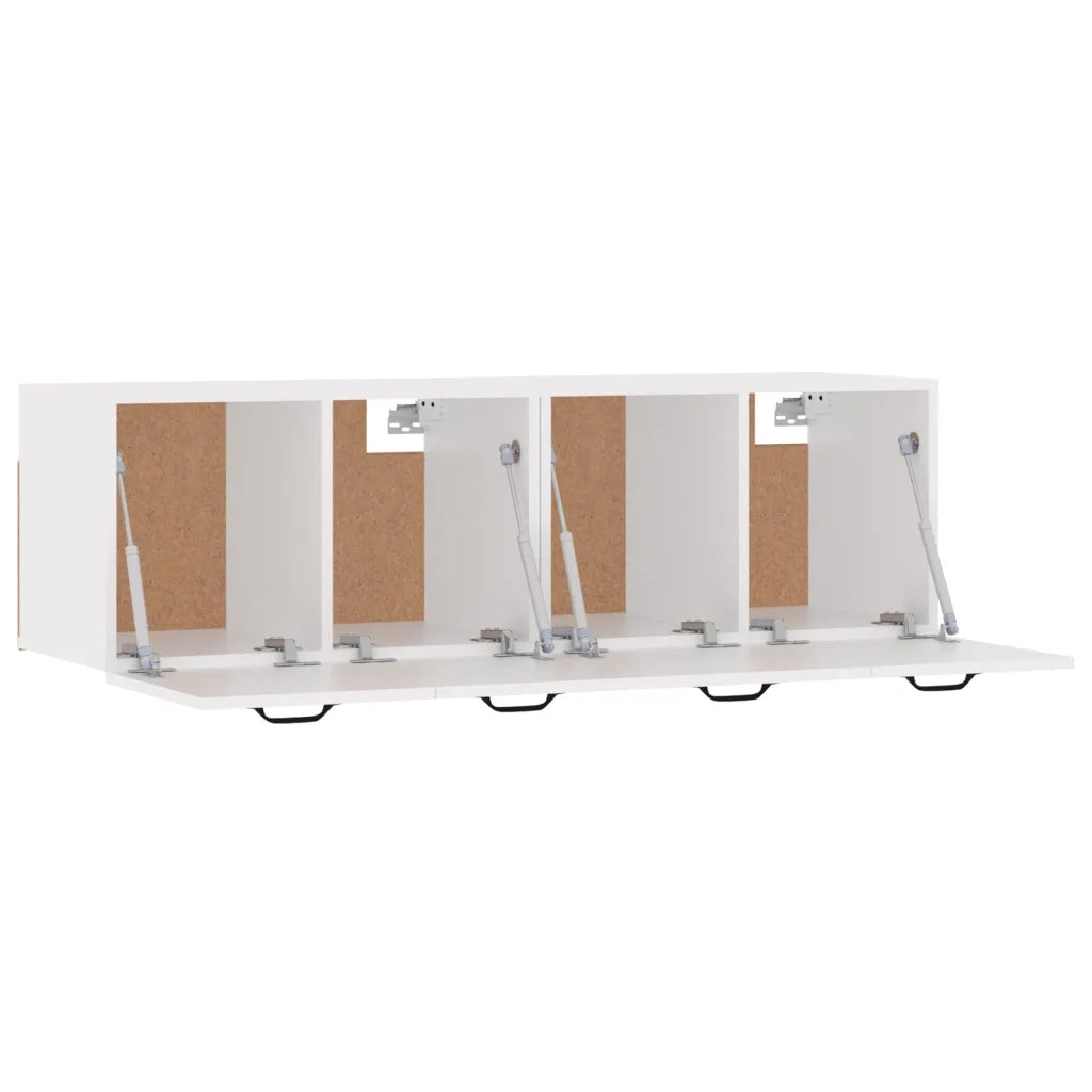 Mobili Parete 2 pz Bianco 80x35x36,5 cm in Legno Multistrato cod mxl 40003