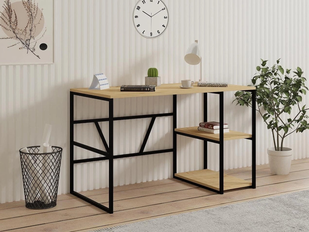 Scrivania in legno "Caste" - 120 x 60 x 74 cm - Beige