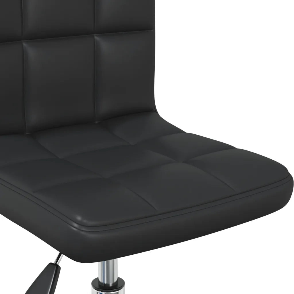 Sedia da Ufficio | Sedia da Gaming Girevole Nera in Similpelle