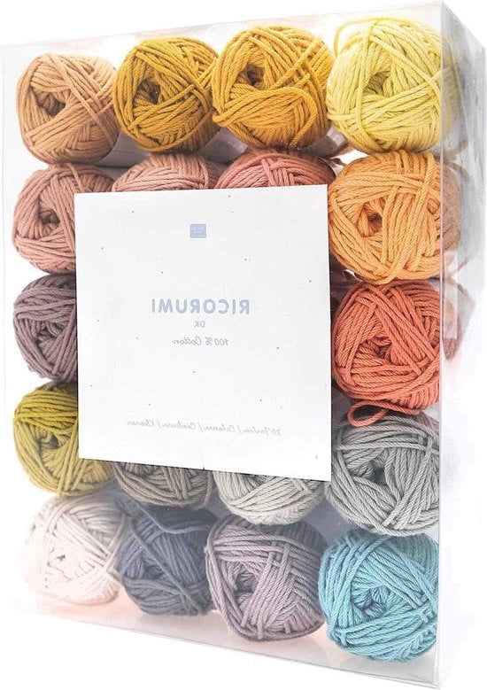 Set 20 pezzi Limited - Pacchetto di maglia con 20 palline - Modelli di Amigurumi divertenti