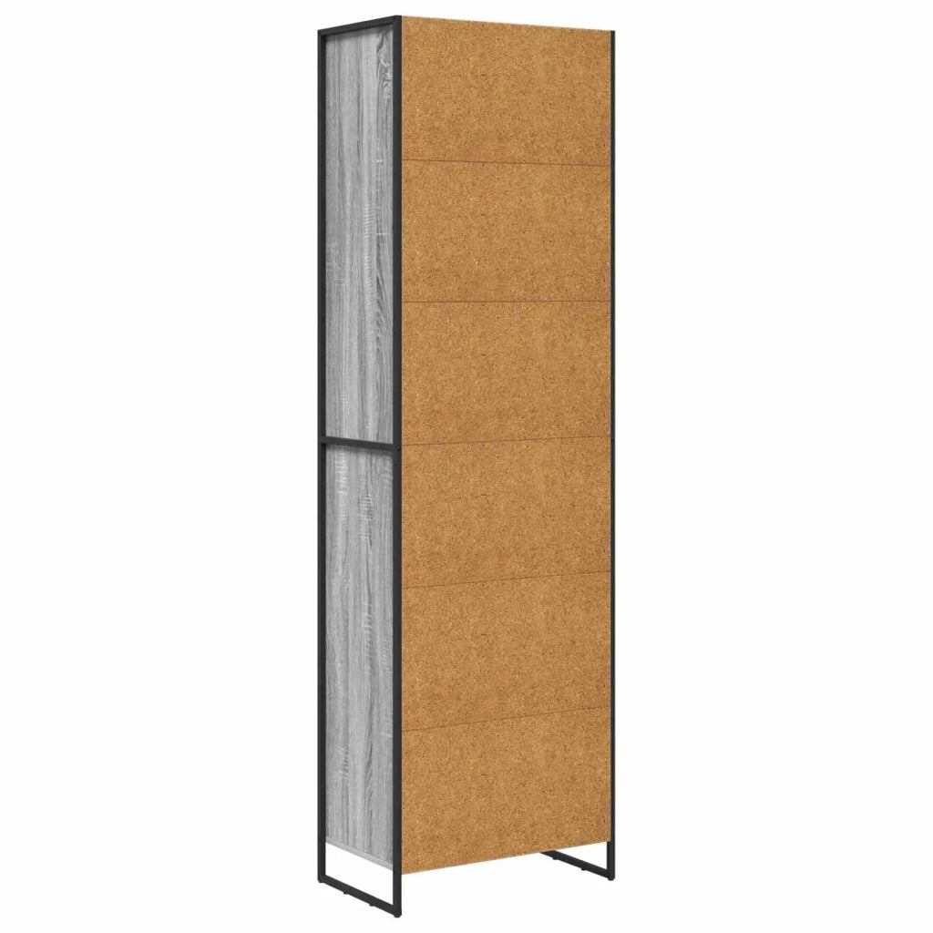 Armadi alti Grigio Sonoma 60 x 36 x 200 cm Legno multistrato 3403031