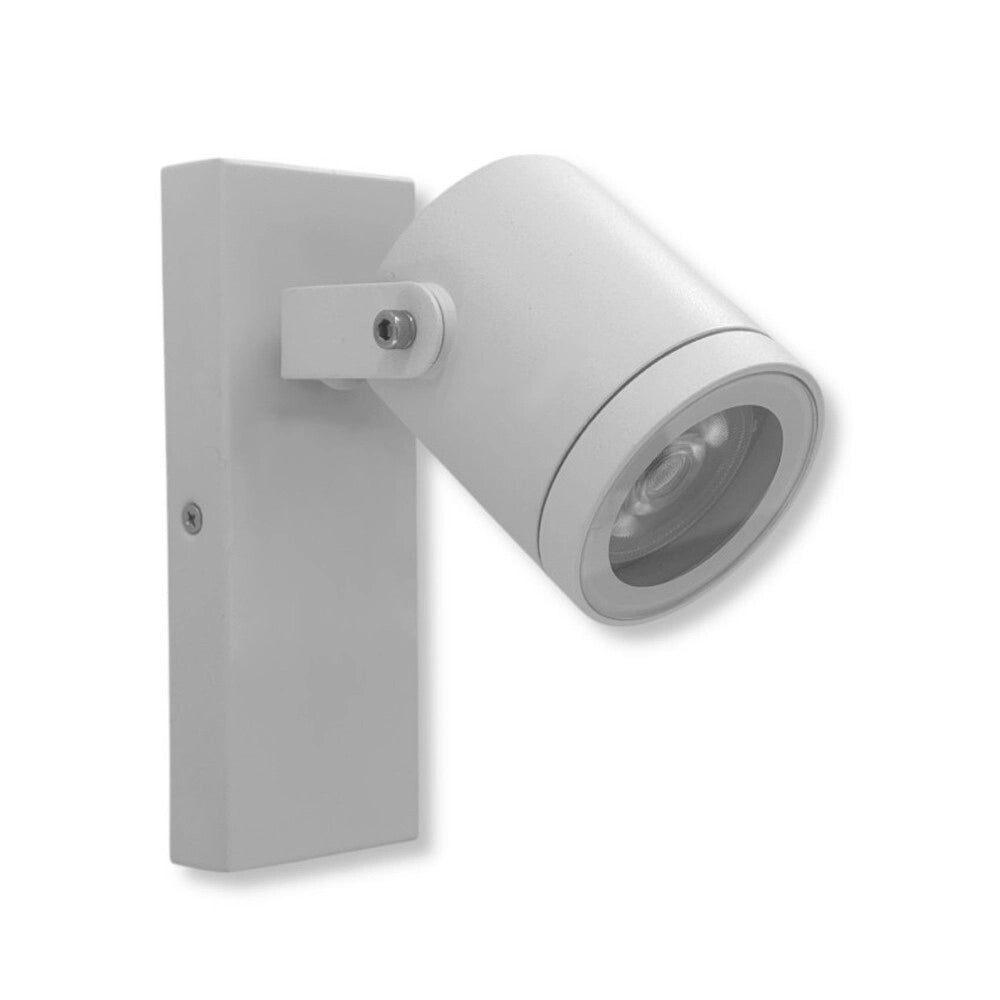 Trade Shop - Applique Parete Orientabile Per Esterno Attacco Gu10 Lampada Da Muro Ip44 539wa-b172 -