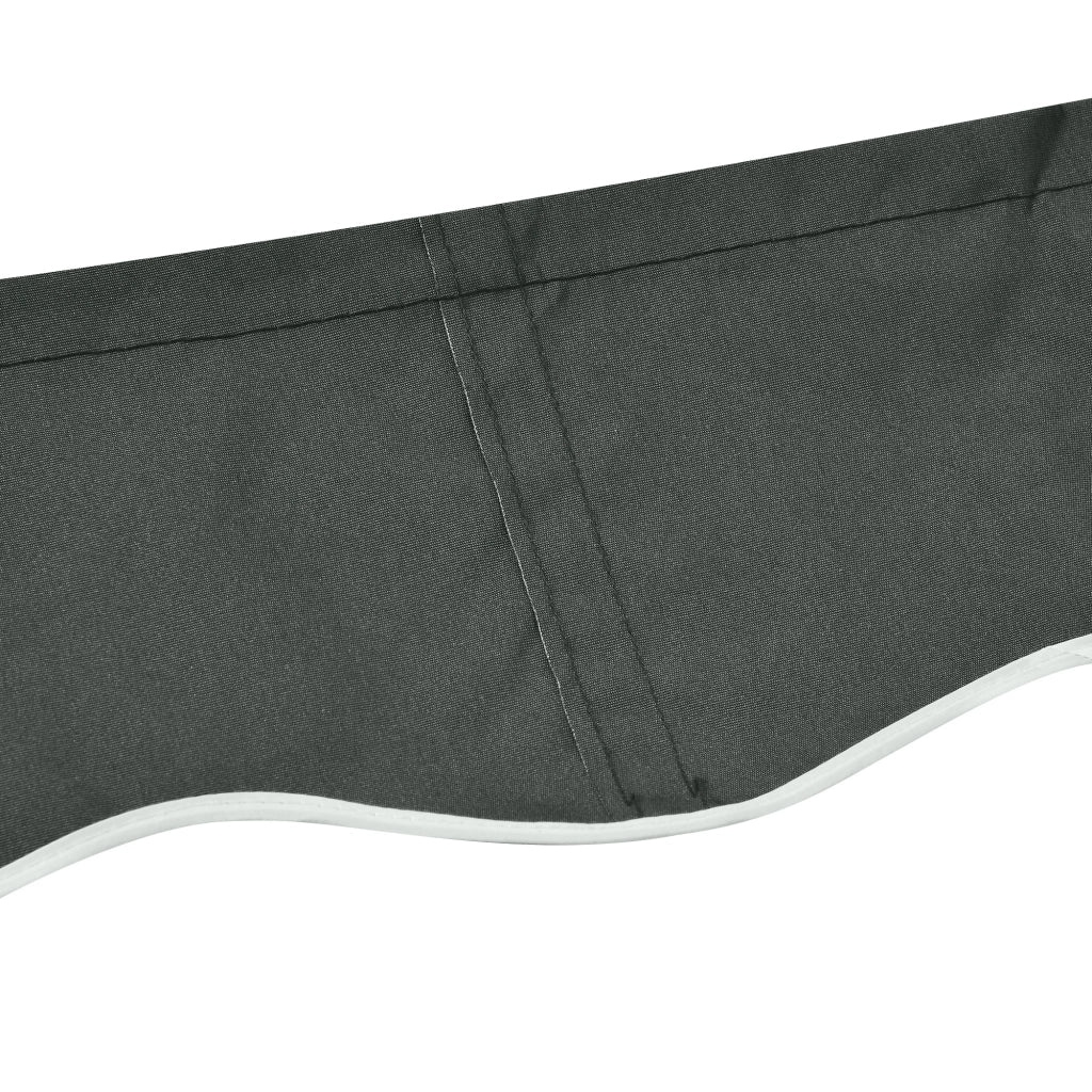 Telo di Ricambio per Tenda a Bracci Retrattile 4x2,5 m in Poliestere Anti UV Grigio