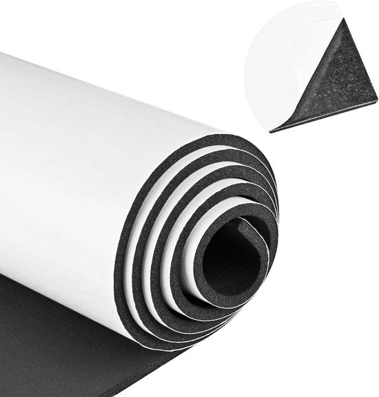 Celrubber 300 mm B x 3 mm D x 2 m L - Schiuma autoadesiva - Schiuma d'assorbimento - Isolamento acustico - Protezione contro urti - Antiscivolo - Schiuma d'isolamento