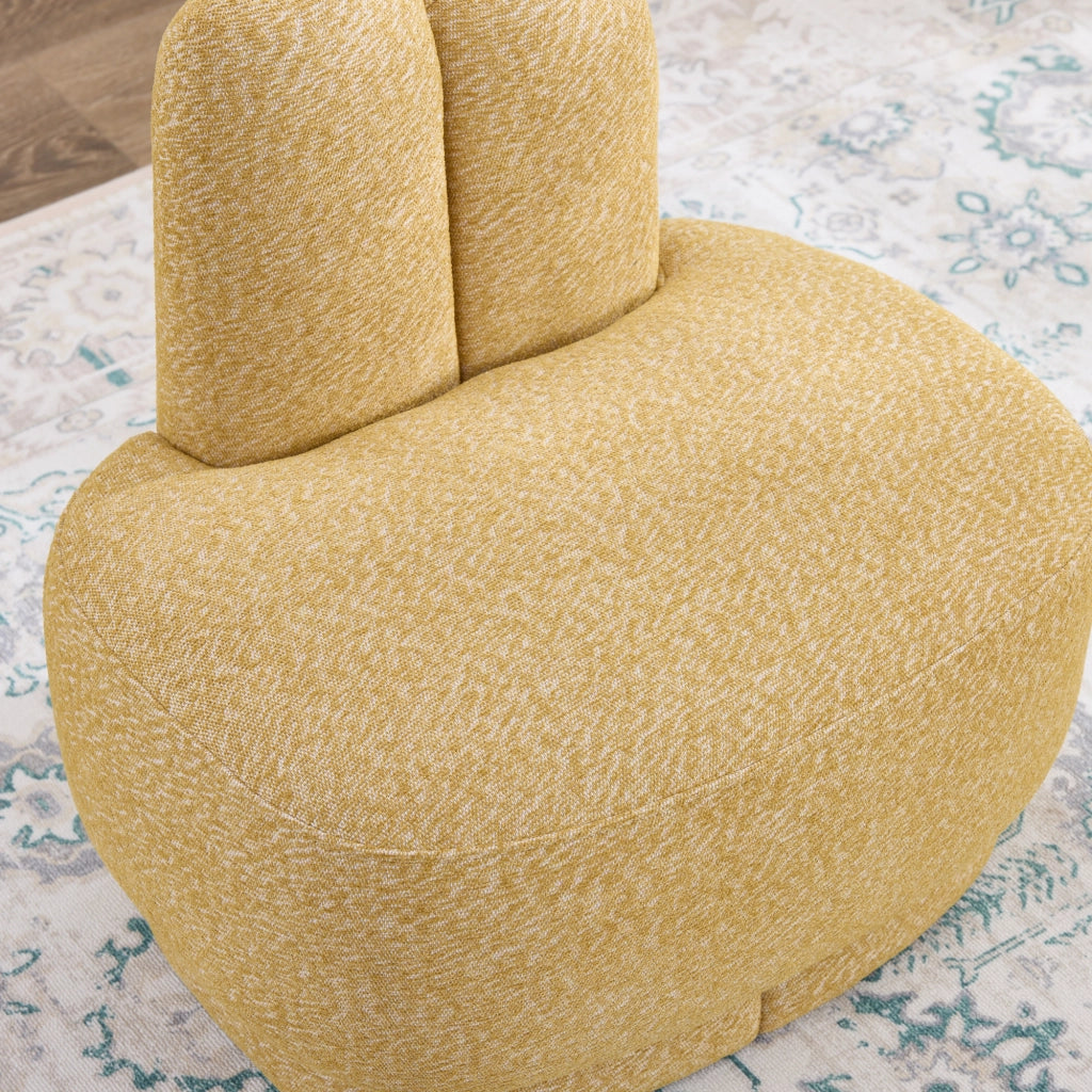 POUF A FORMA DI CONIGLIO Giallo in tessuto