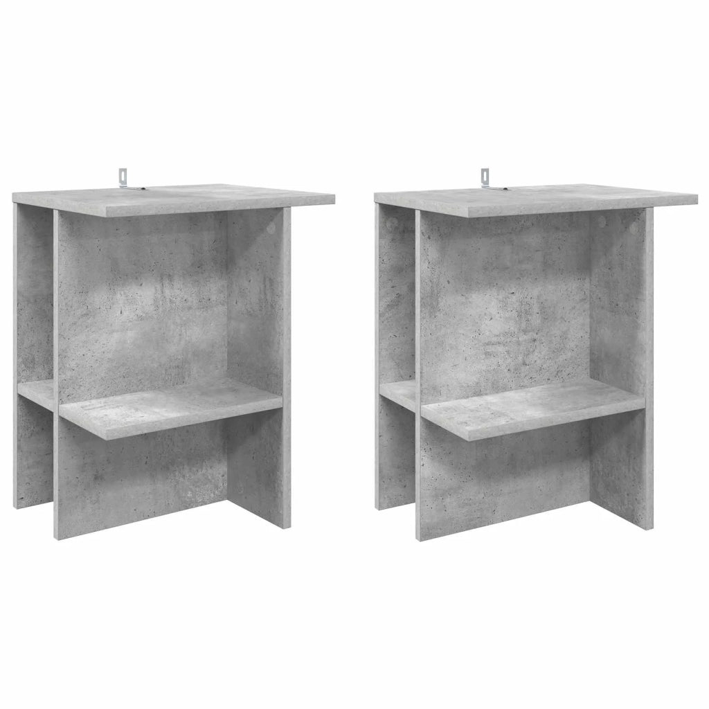Tavolino da salotto 2 pcs Grigio Cemento 40 x 30 x 49 cm 8001070