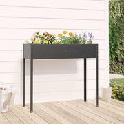 Fioriera da Giardino Antracite 100,5x40,5x90 cm Acciaio Zincato 152263