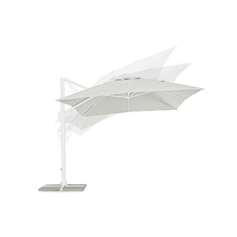 Ombrellone Eden bianco/ naturale 300x400xh260  cm