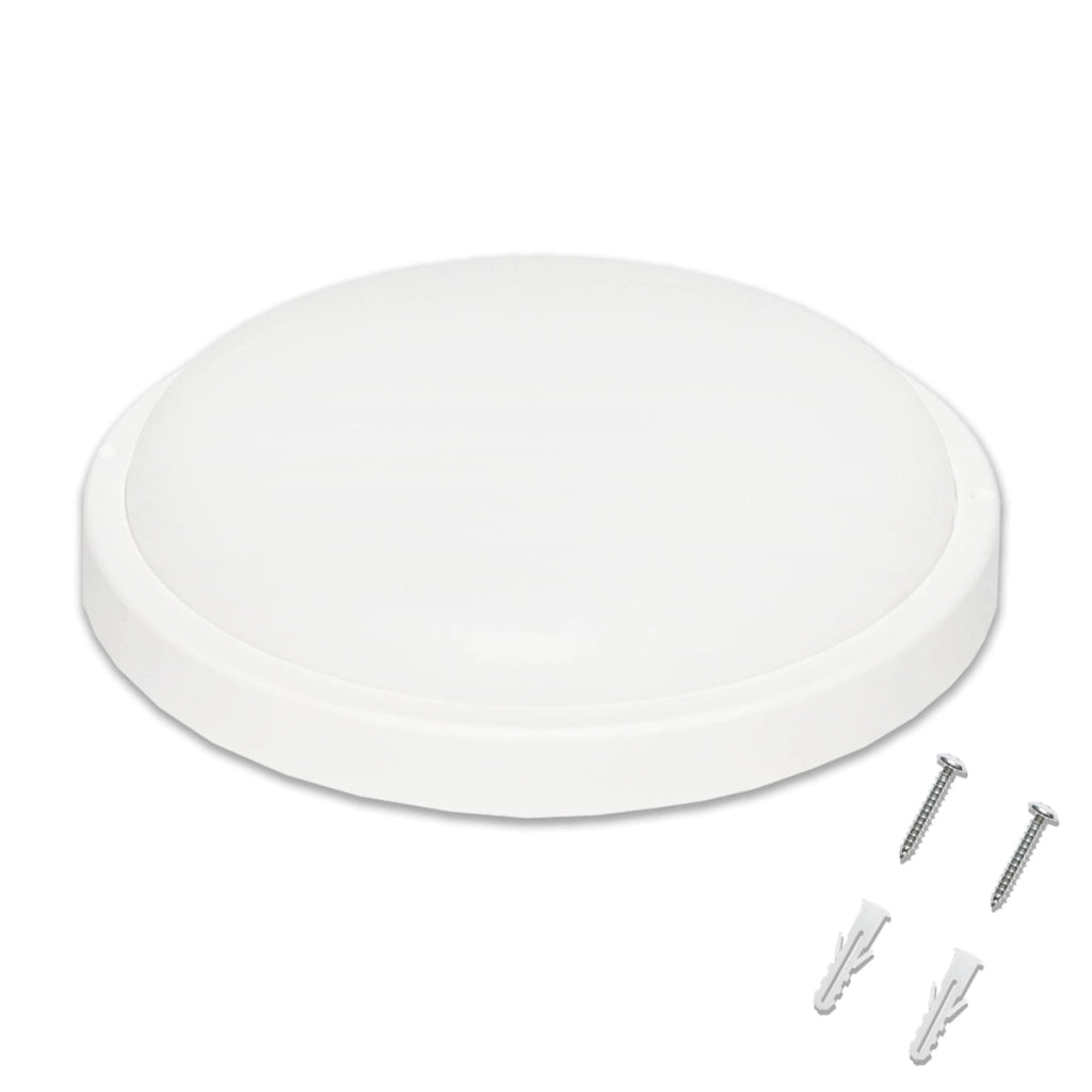Plafoniera LED con sensore 24W, 220V, IP65, diametro 260mm (lampada resistente all'umidità)