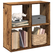 Libreria Divisorio-Scaffale per Libri-Mobile di Stoccaggio Legno Vecchio 69,5x29x69,5 cm in Truciolato