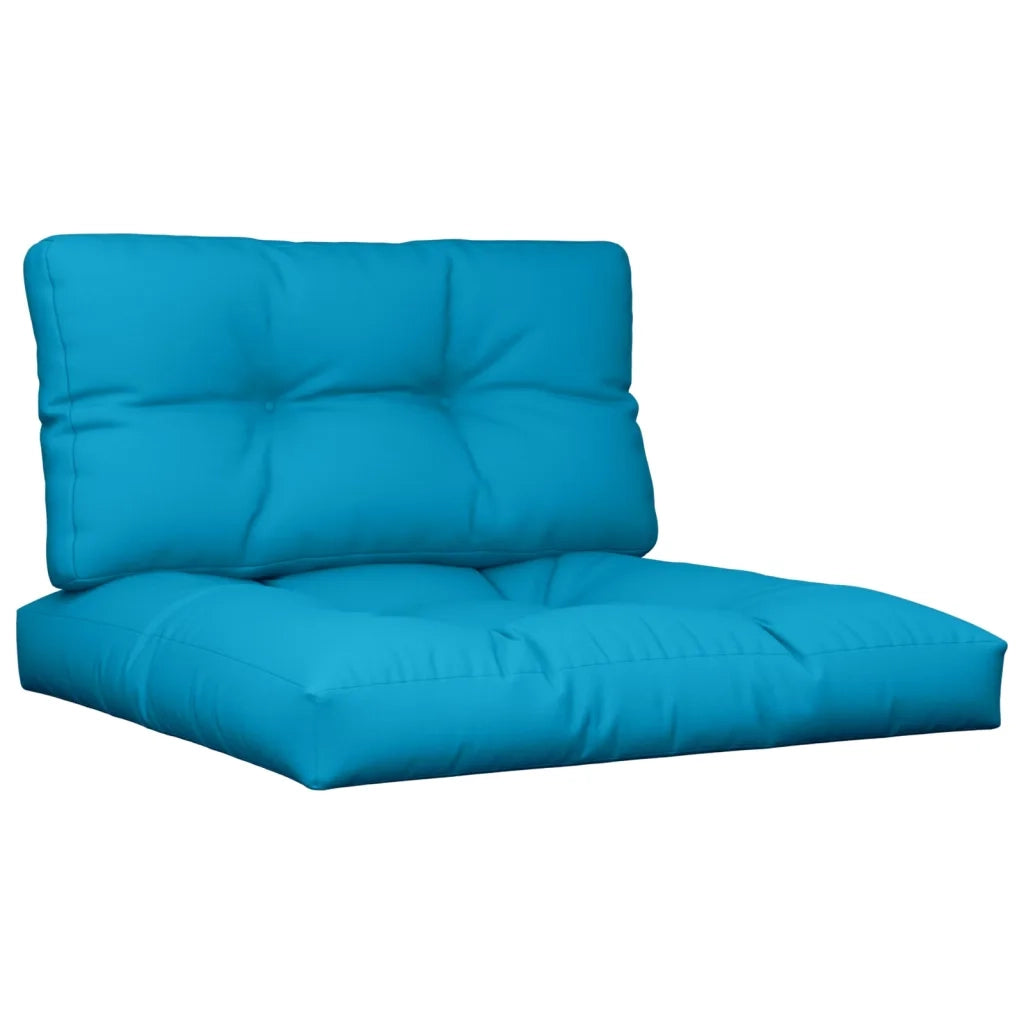 Cuscini per Pallet 2 pz | Cuscini per sedie Azzurro in Tessuto