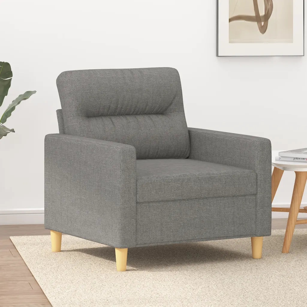 Poltrona Grigio Scuro 60 cm in Tessuto cod mxl 19101