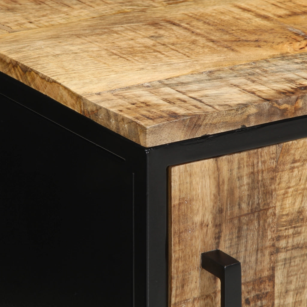 Comodino 30x30x40 cm Legno massello di mango grezzo