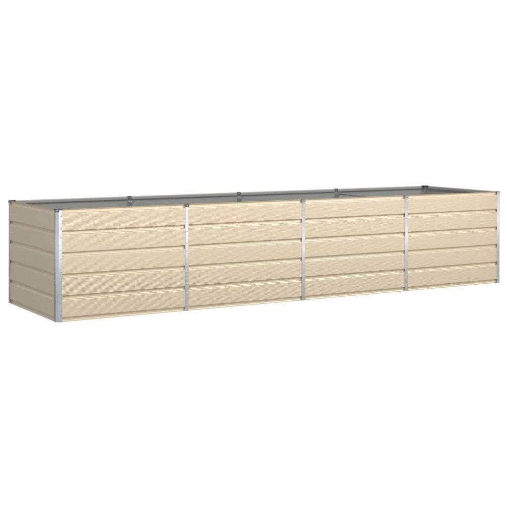 Fioriera Avorio 195 x 100 x 45 cm Acciaio zincato