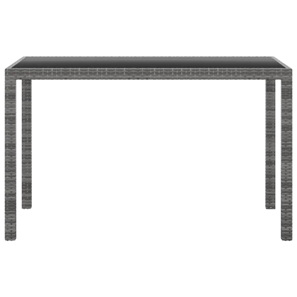 Set da Pranzo da Giardino 3 pz con Cuscini Polyrattan Grigio 3095490
