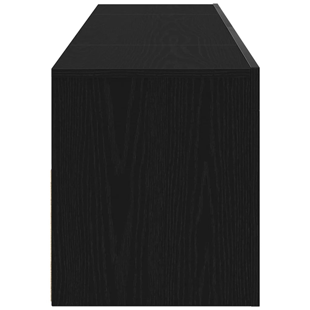 Mobile TV Rovere Nero 120 x 35 x 40 cm Legno multistrato 862559