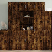 Credenza Rovere Fumo 70x42,5x185 cm in Legno Multistrato 3281375