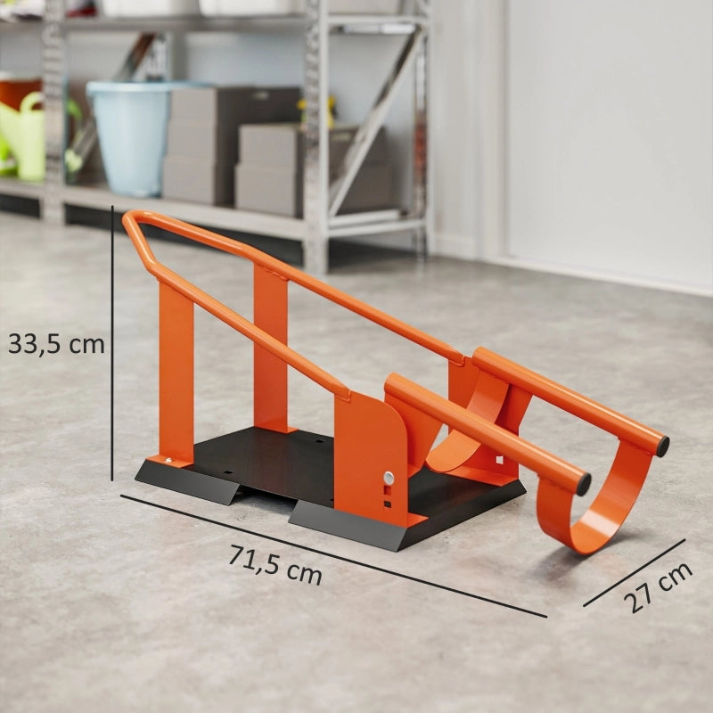 Cavalletto per moto regolabile per ruota anteriore 76,2-203,2 mm, portata 816,5 kg, arancione