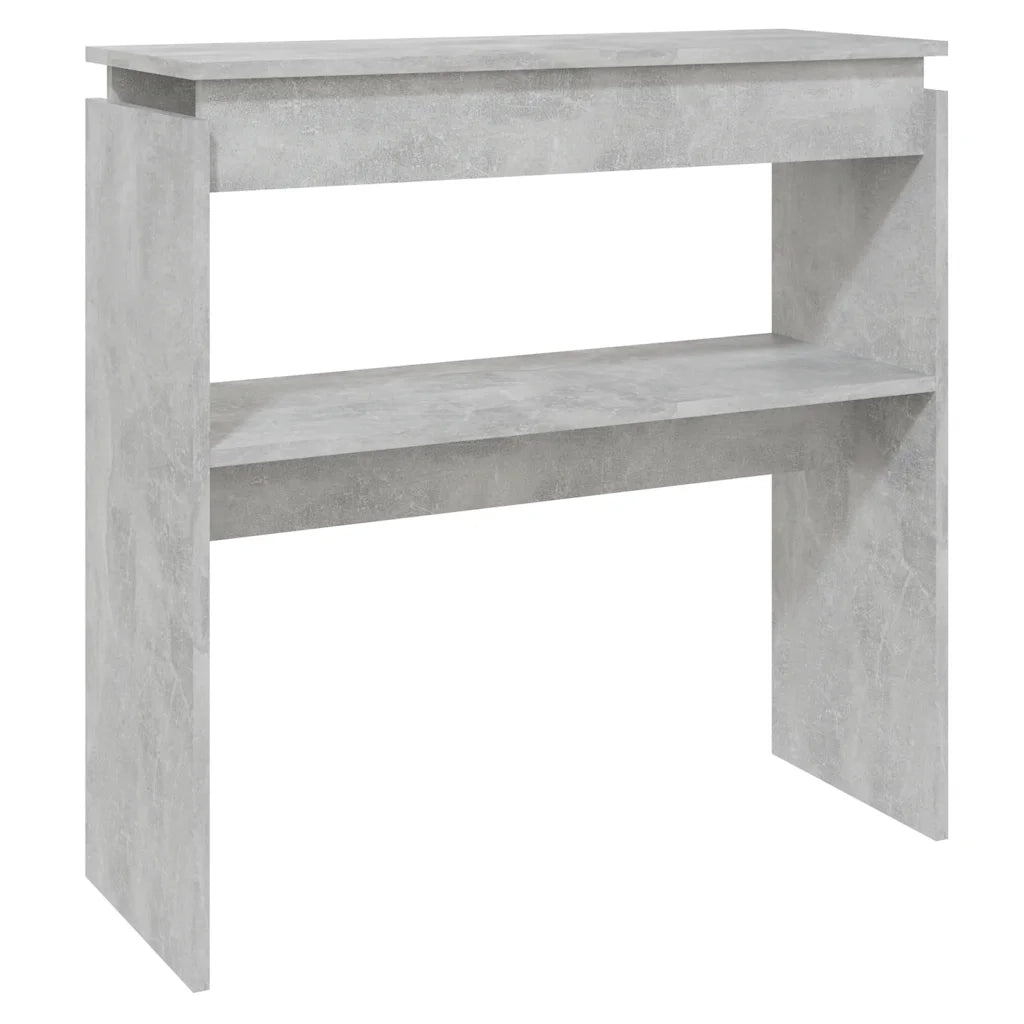 Tavolino Consolle | Tavolo d'Ingresso Grigio Cemento 80x30x80cm Legno Multistrato