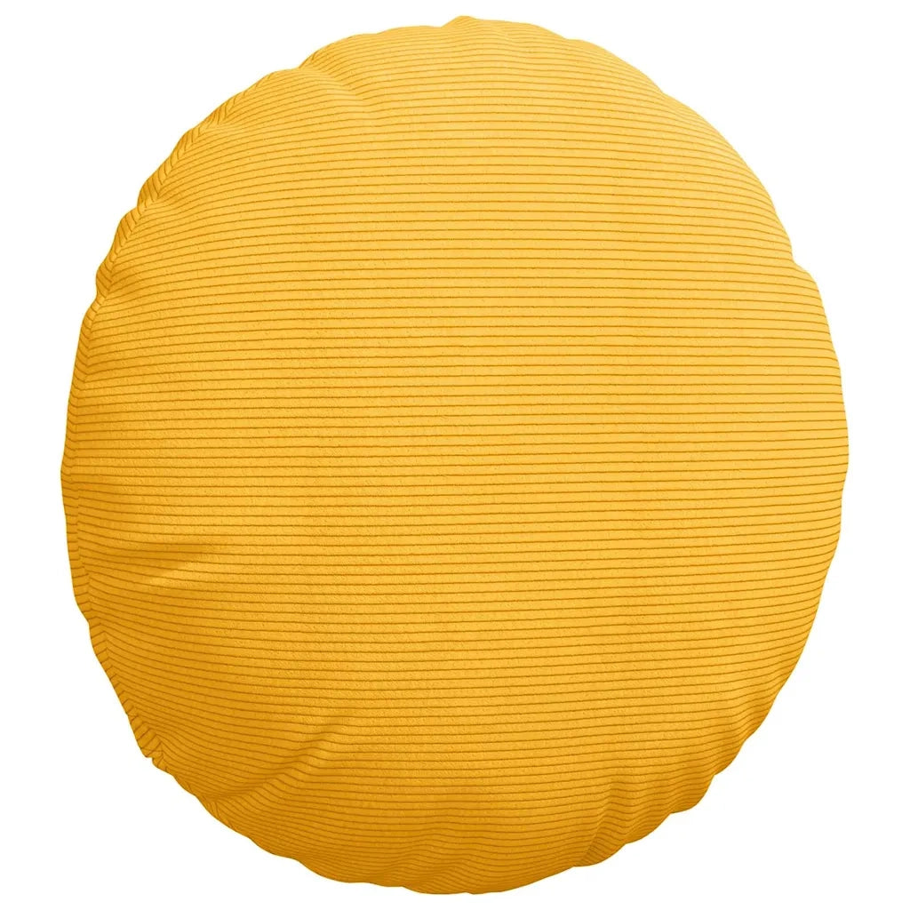 Cuscini per Seduta 2 pcs Giallo Chiaro Ø50 x 19 cm 42014192
