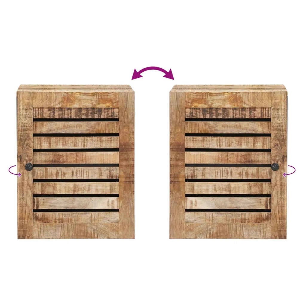 Armadio pensile con porta Marrone e Nero 38 x 33,5 x 48 cm 4018864
