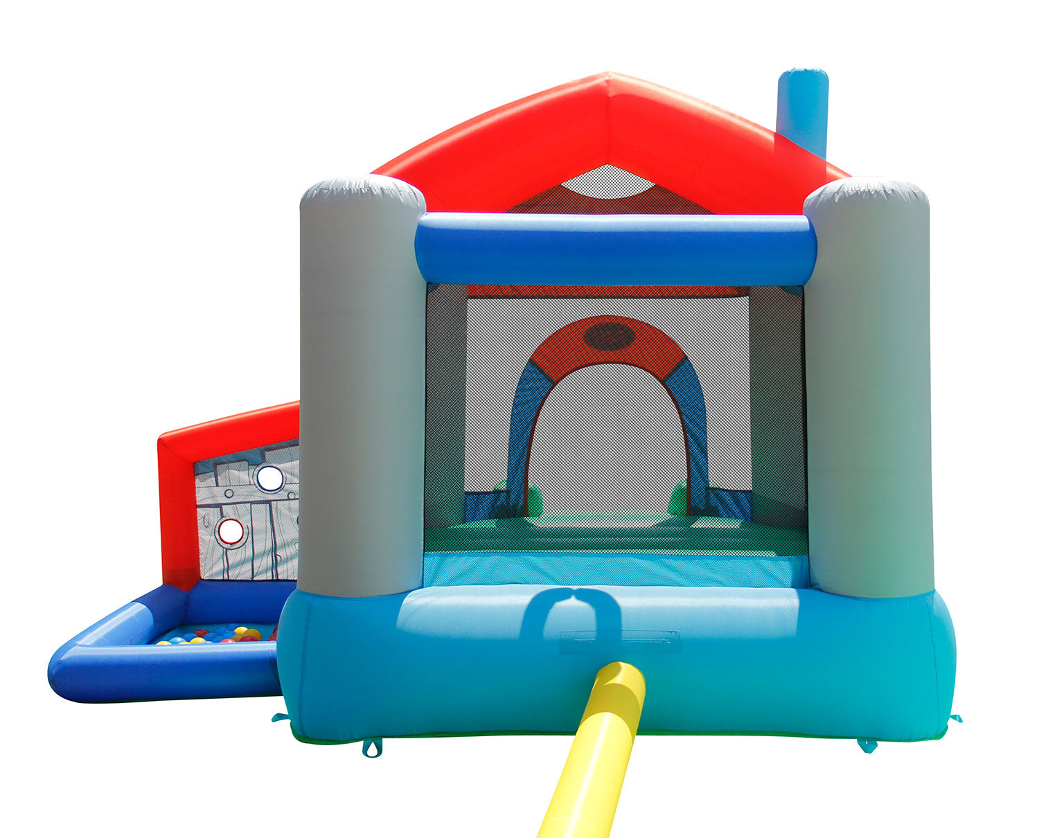 Castello Gonfiabile per Bambini Little Village 300x280x215 cm Portata Massima 135 kg